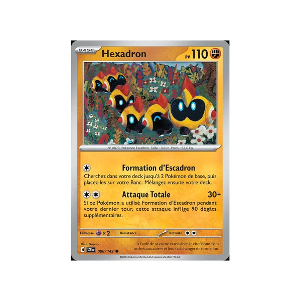 Carte Pokémon Hexadron 088/142 Commune Couronne Stellaire