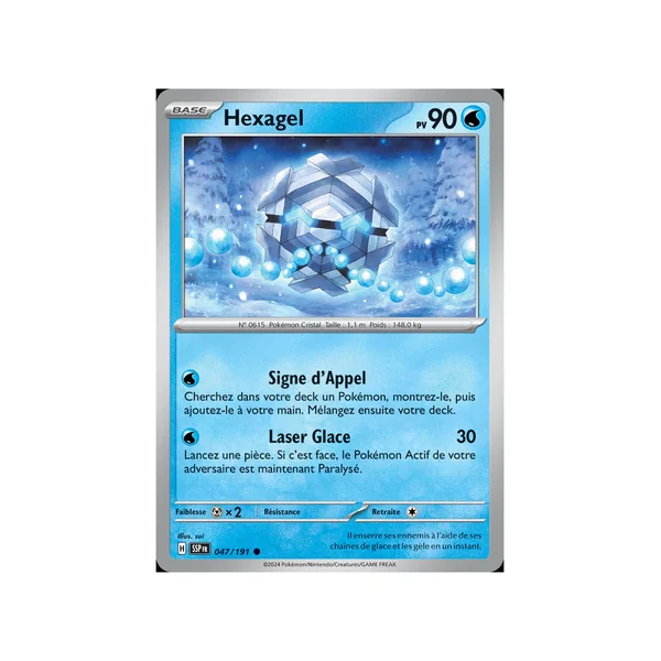 Carte Pokémon Hexagel 047/191 Commune Étincelles Déferlantes
