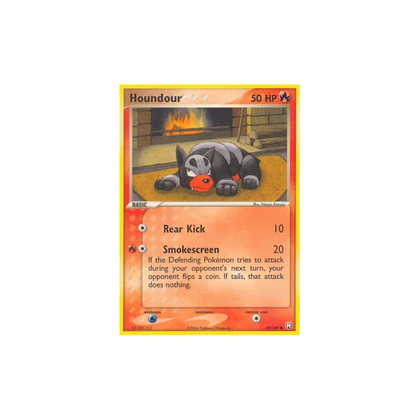 Carte Pokémon Houndour 59/109 Commune Team Rocket Returns