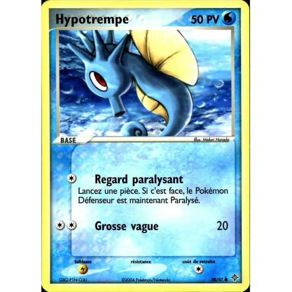 Carte Pokémon Hypotrempe 58/97 Commune Dragon