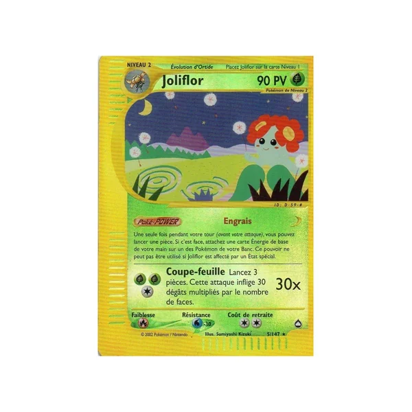 Carte Pokémon Joliflor 5/147 Rare Aquapolis