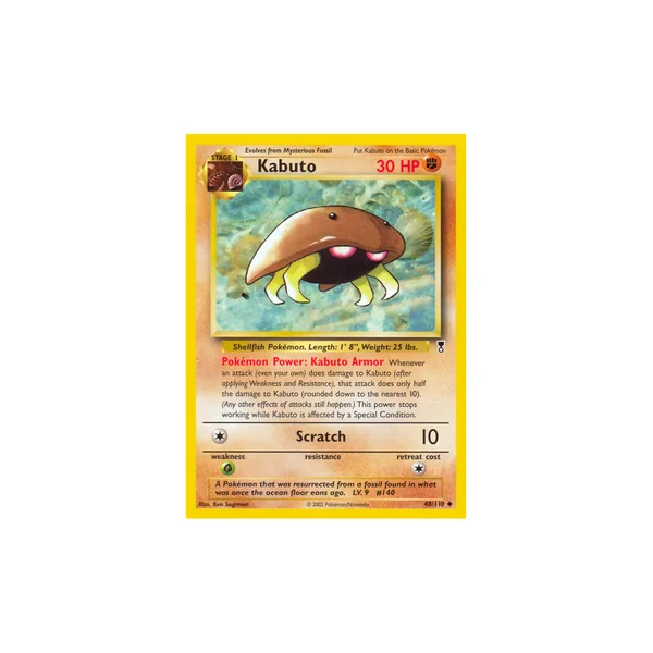 Carte Pokémon Kabuto 48/110 Peu commune Legendary Collection