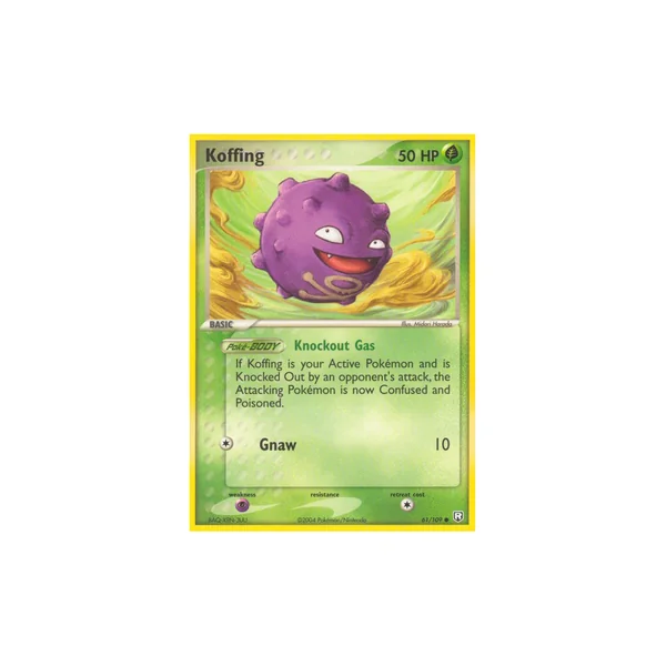 Carte Pokémon Koffing 61/109 Commune Team Rocket Returns