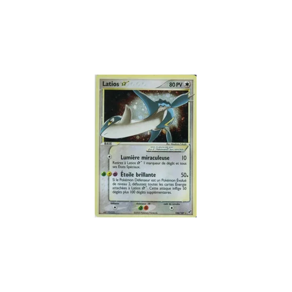 Carte Pokémon Latios ☆ 106/107 Ultra Rare Deoxys