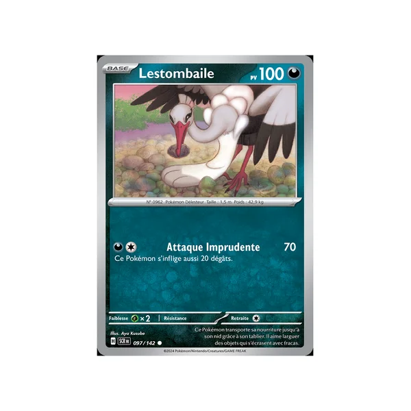 Carte Pokémon Lestombaile 097/142 Commune Couronne Stellaire