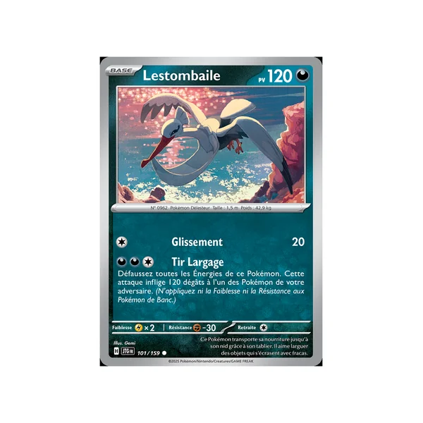Carte Pokémon Lestombaile 101/159 Commune Aventures Ensemble