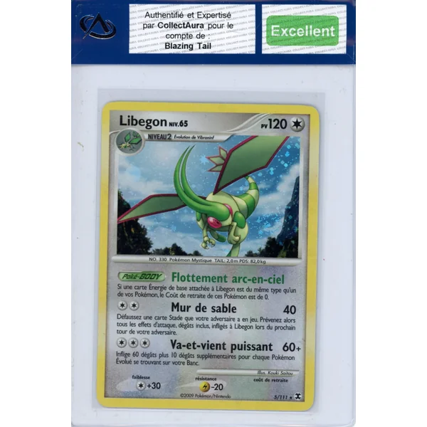 Carte Pokémon Libégon 5/111 COLLECTAURA Excellent