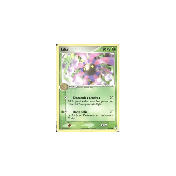 Carte Pokémon Lilia 56/92 Commune Créateurs de légendes
