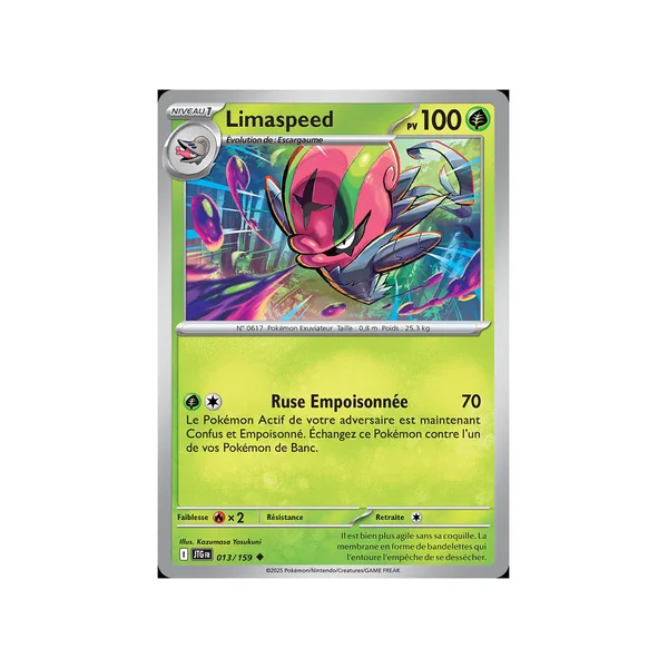 Carte Pokémon Limaspeed 013/159 Peu commune Aventures Ensemble