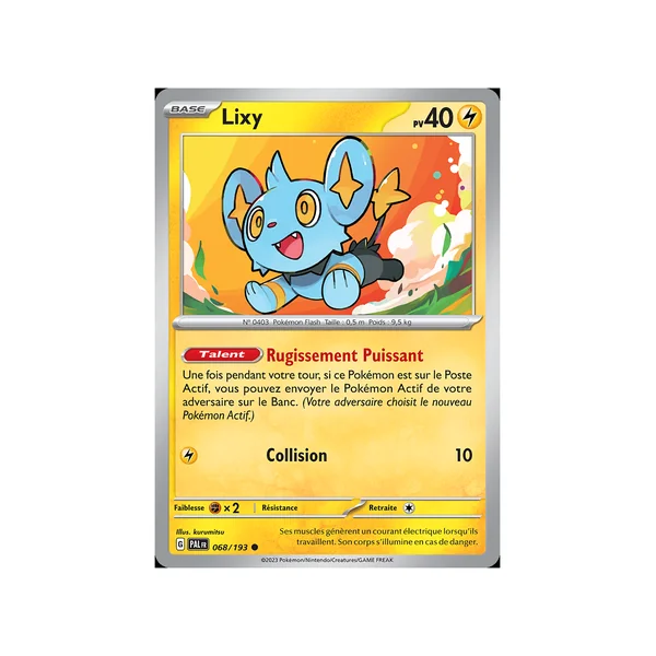 Carte Pokémon Lixy 068/193 Commune Évolutions à Paldea