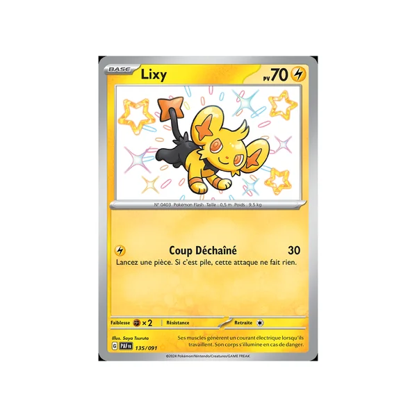 Carte Pokémon Lixy 135/091 Shiny Destinées de Paldea