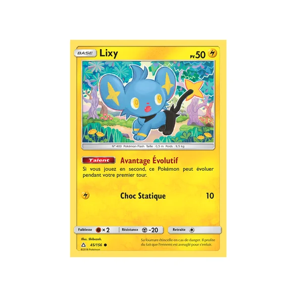 Carte Pokémon Lixy 45/156 Commune Ultra-Prisme