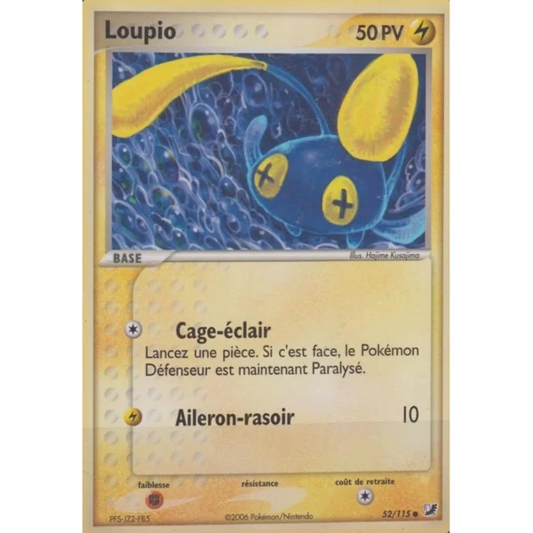 Carte Pokémon Loupio 52/115 Commune Forces Cachées