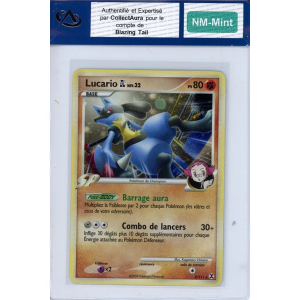 Carte Pokémon Lucario 8/111 COLLECTAURA NM-Mint
