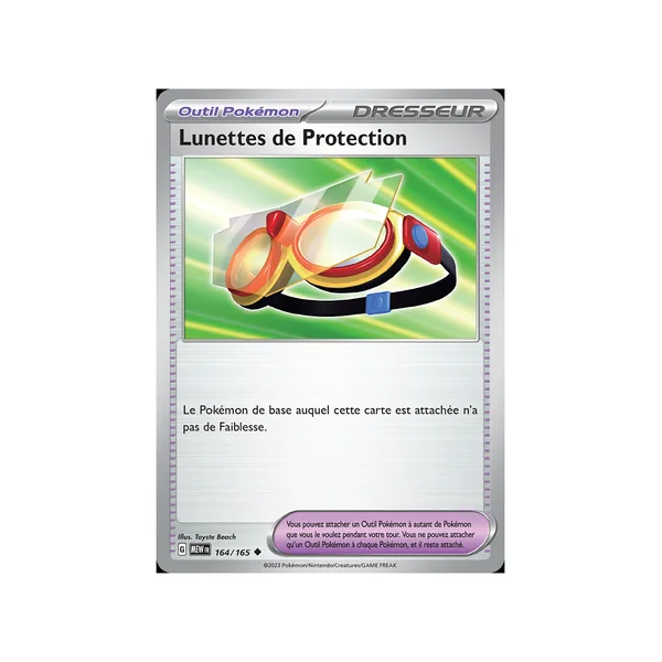 Carte Pokémon Lunettes de Protection 164/165 Peu commune 151