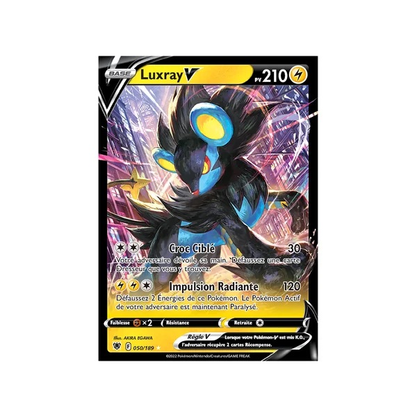 Carte Pokémon Luxray-V 050/189 Ultra Rare Astres Radieux