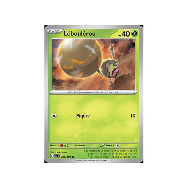 Carte Pokémon Léboulérou 025/193 Commune Évolutions à Paldea