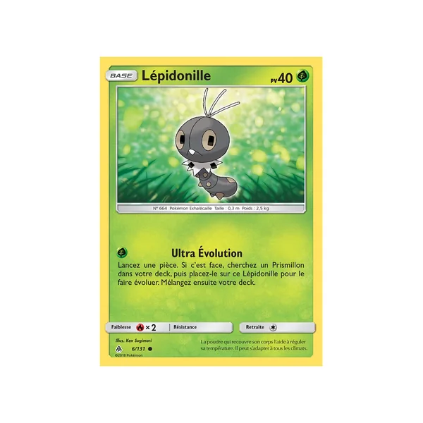 Carte Pokémon Lépidonille 6/131 Commune Lumière Interdite