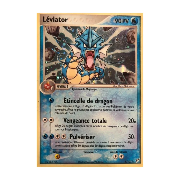 Carte Pokémon Léviator 8/107 Holographique Deoxys