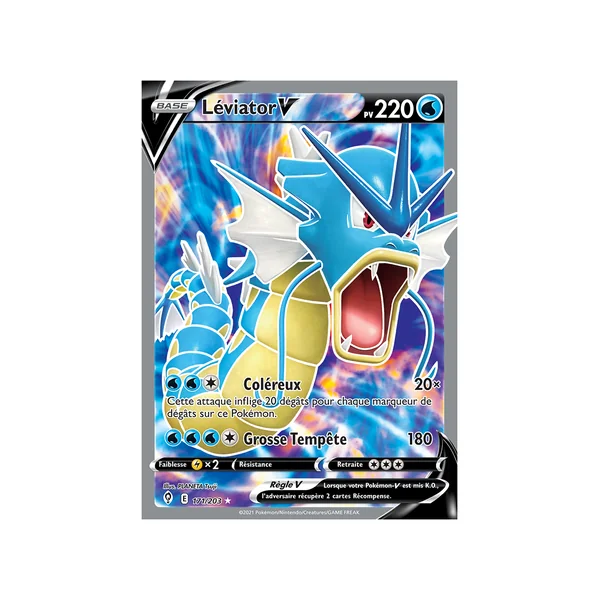 Carte Pokémon Léviator-V 171/203 Ultra Rare Évolution Céleste