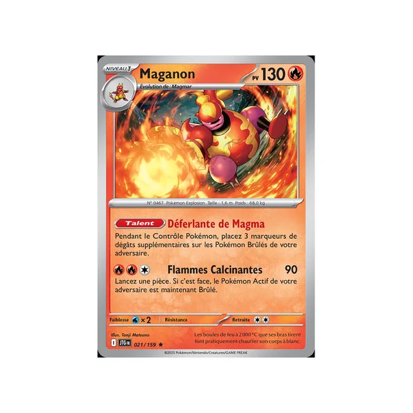Carte Pokémon Maganon 021/159 Holographique Aventures Ensemble