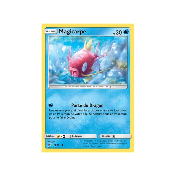 Carte Pokémon Magicarpe 29/181 Commune Duo de Choc