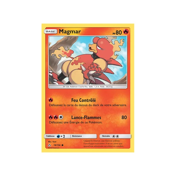 Carte Pokémon Magmar 18/156 Commune Ultra-Prisme