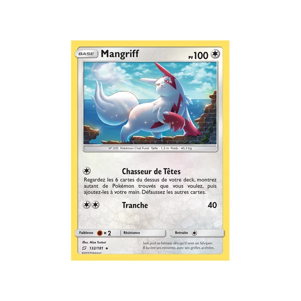 Carte Pokémon Mangriff 132/181 Holographique Duo de Choc