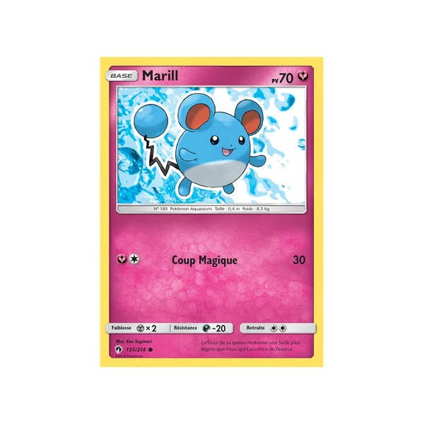 Carte Pokémon Marill 135/214 Commune Tonnerre Perdu