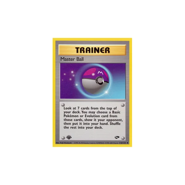 Carte Pokémon Master Ball 116/132 Peu commune Gym Challenge