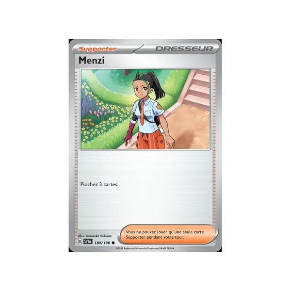 Carte Pokémon Menzi 180/198 Commune Écarlate et Violet (JCC)