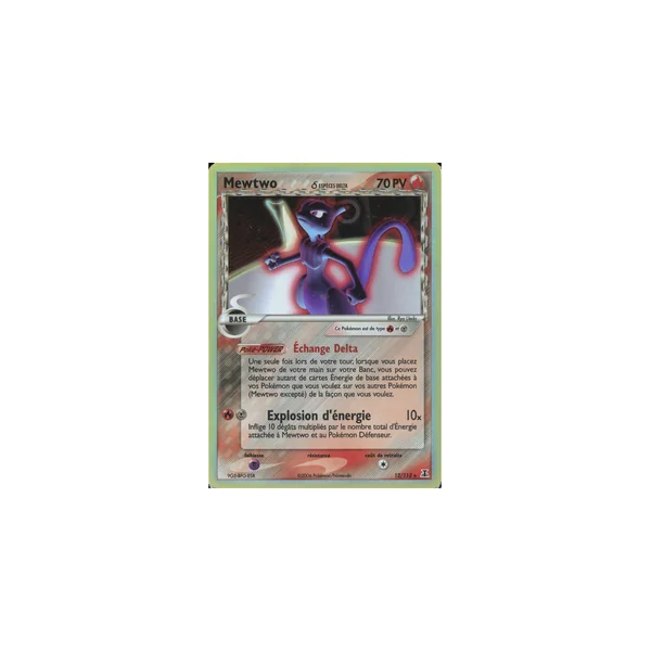 Carte Pokémon Mewtwo δ 12/113 Holographique Espèces Delta
