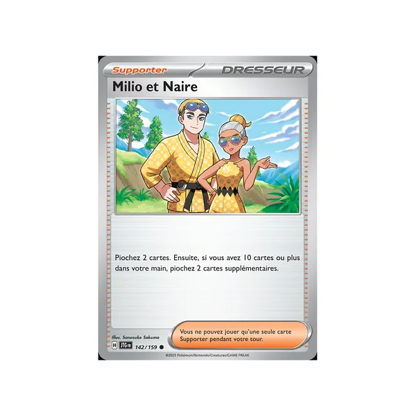 Carte Pokémon Milio & Naire 142/159 Commune Aventures Ensemble