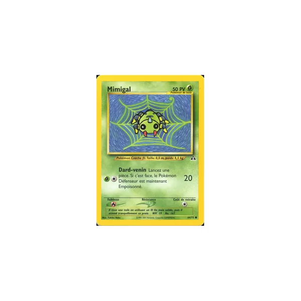 Carte Pokémon Mimigal 64/75 Commune Neo Discovery