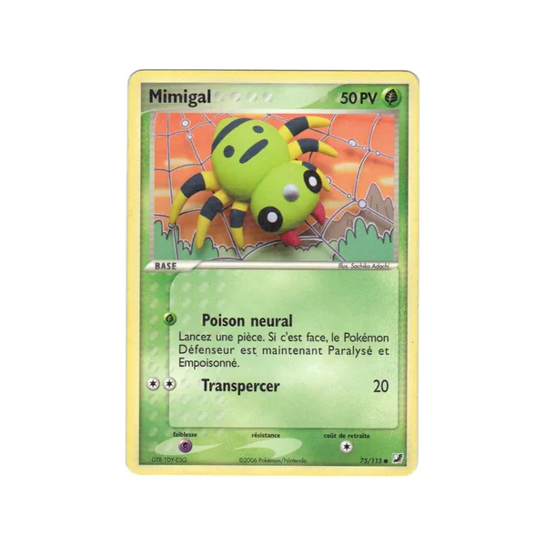 Carte Pokémon Mimigal 75/115 Commune Forces Cachées
