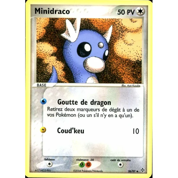Carte Pokémon Minidraco 26/97 Peu commune Dragon