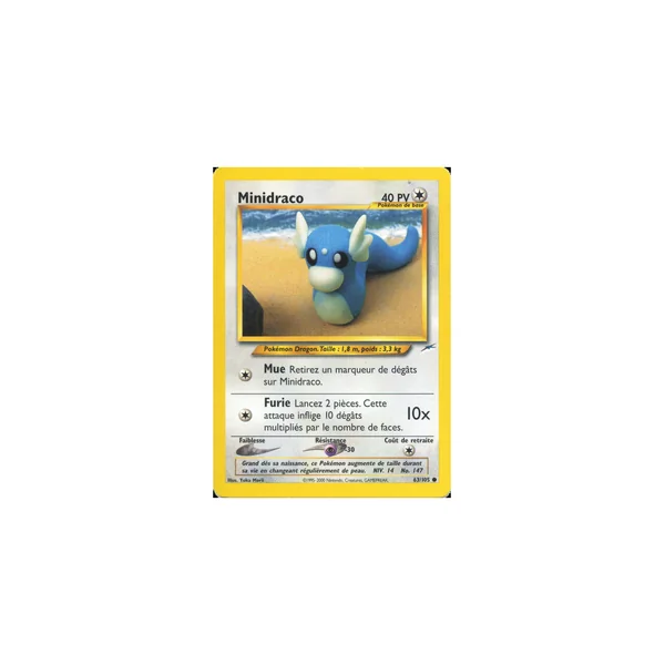 Carte Pokémon Minidraco 63/105 Commune Neo Destiny