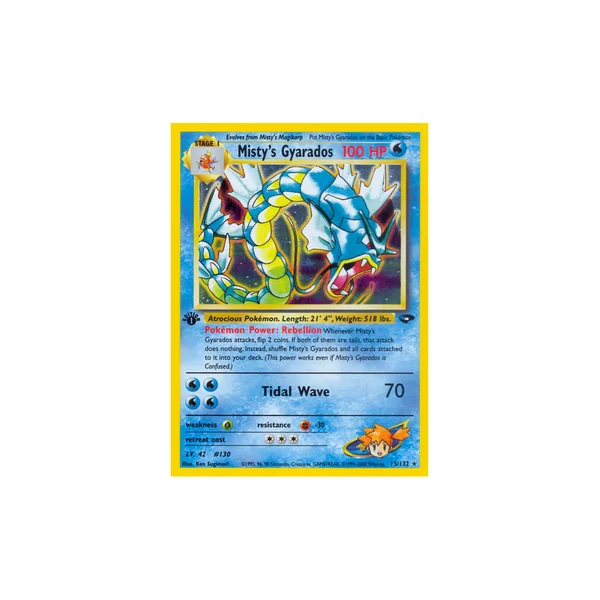 Carte Pokémon Misty's Gyarados 13/132 Holographique Gym Challenge