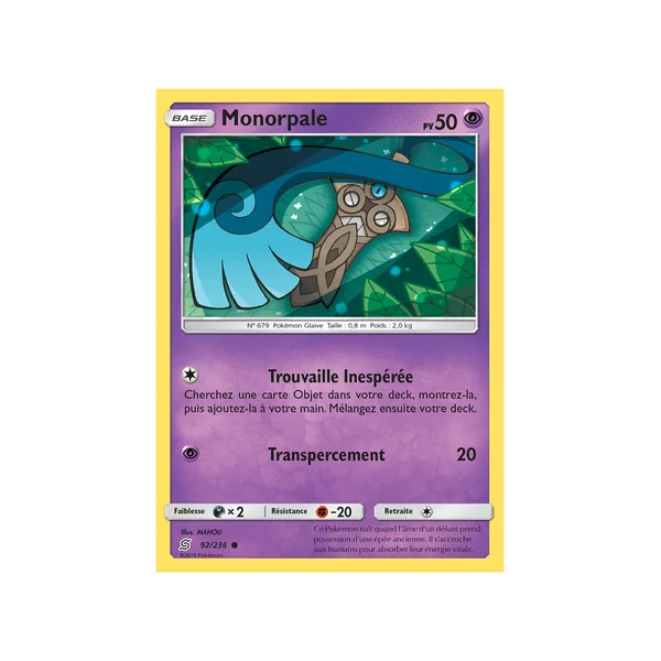 Carte Pokémon Monorpale 92/236 Commune Harmonie des Esprits