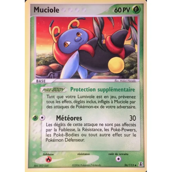 Carte Pokémon Muciole 56/113 Peu commune Espèces Delta