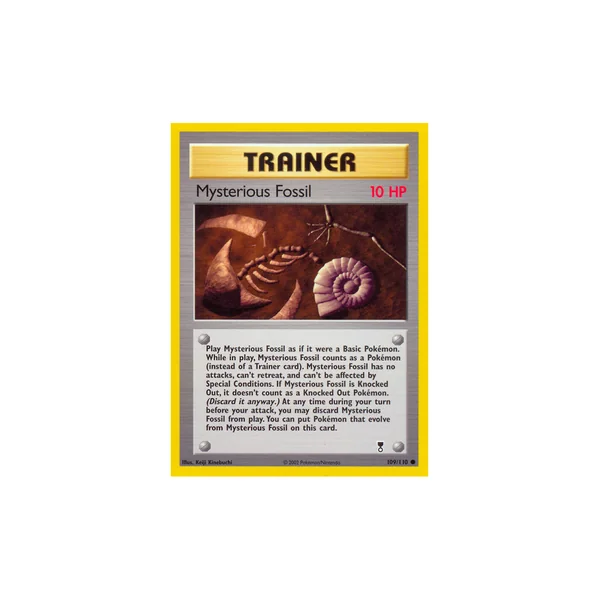 Carte Pokémon Mysterious Fossil 109/110 Commune Legendary Collection