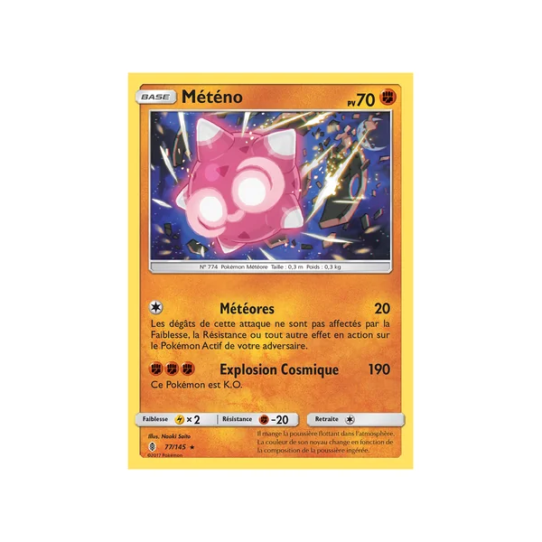 Carte Pokémon Météno 77/145 Holographique Gardiens Ascendants
