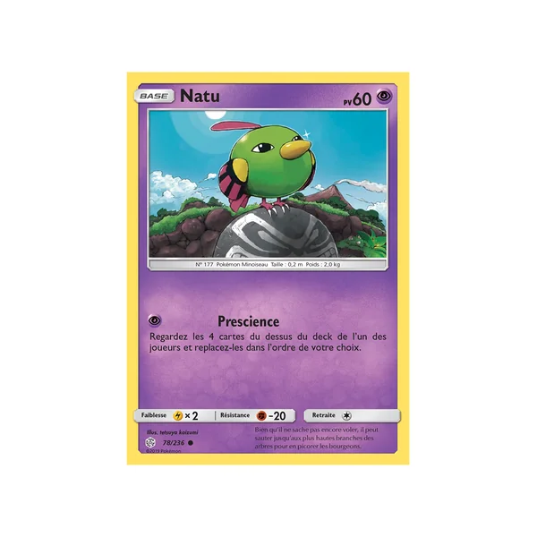 Carte Pokémon Natu 78/236 Commune Éclipse Cosmique