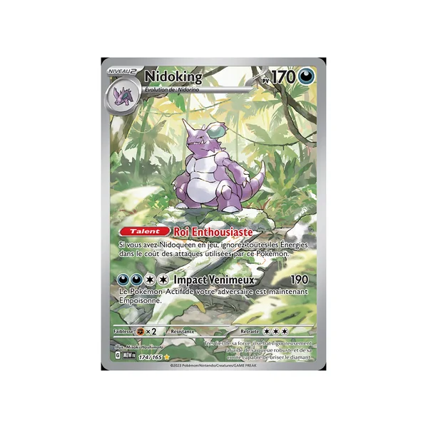 Carte Pokémon Nidoking 174/165 AR 151