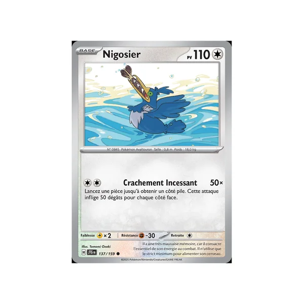 Carte Pokémon Nigosier 137/159 Commune Aventures Ensemble