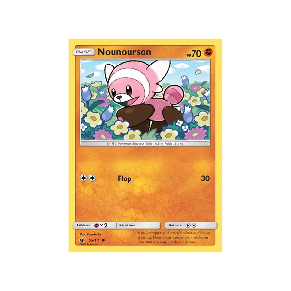 Carte Pokémon Nounourson 55/111 Commune Invasion Carmin