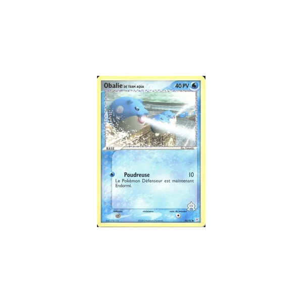 Carte Pokémon Obalie de Team Aqua 56/95 Commune Team Magma VS Team Aqua
