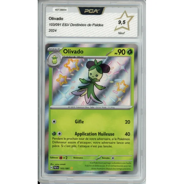 Carte Pokémon Olivado 103/091 PCA 9,5