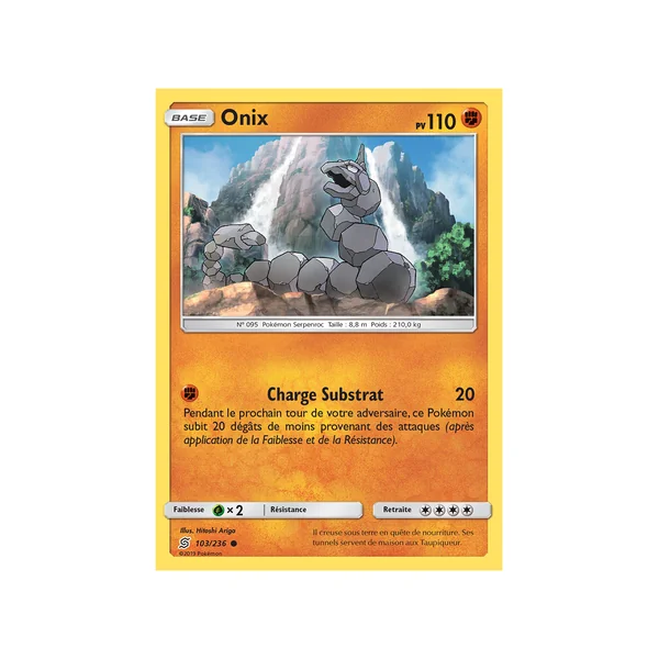 Carte Pokémon Onix 103/236 Commune Harmonie des Esprits