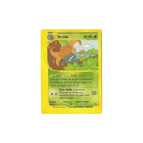 Carte Pokémon Ortide 49/147 Peu commune Aquapolis